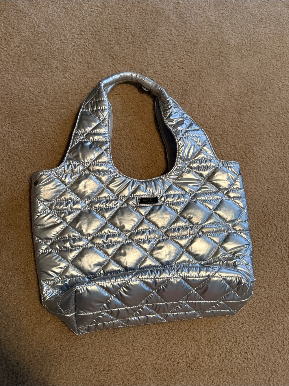 Saint + Sofia Stella Tote Bag in Silver